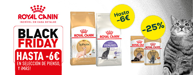 Royal Canin: Hasta -6€ en selección de pienso para gato, y -25% en selección de packs de húmedo para gato